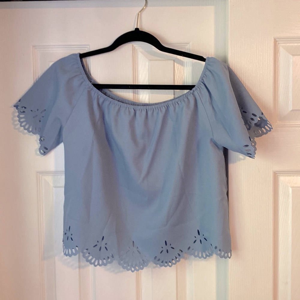 Size XL crochet detailing top